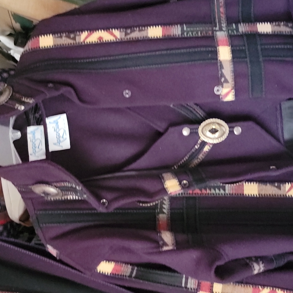 Jacket set with scarf and vest